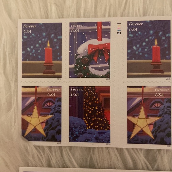 USPS Holiday Windows Forever stamps - 2 books for a total of 40 stamps 🎄♥️ - Picture 3 of 5